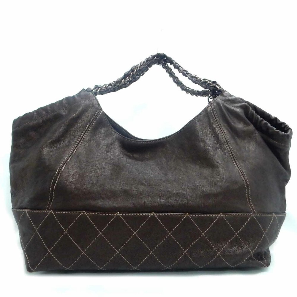 Chanel Coco Cabas Brown Leather Bag - Picture 2 of 9